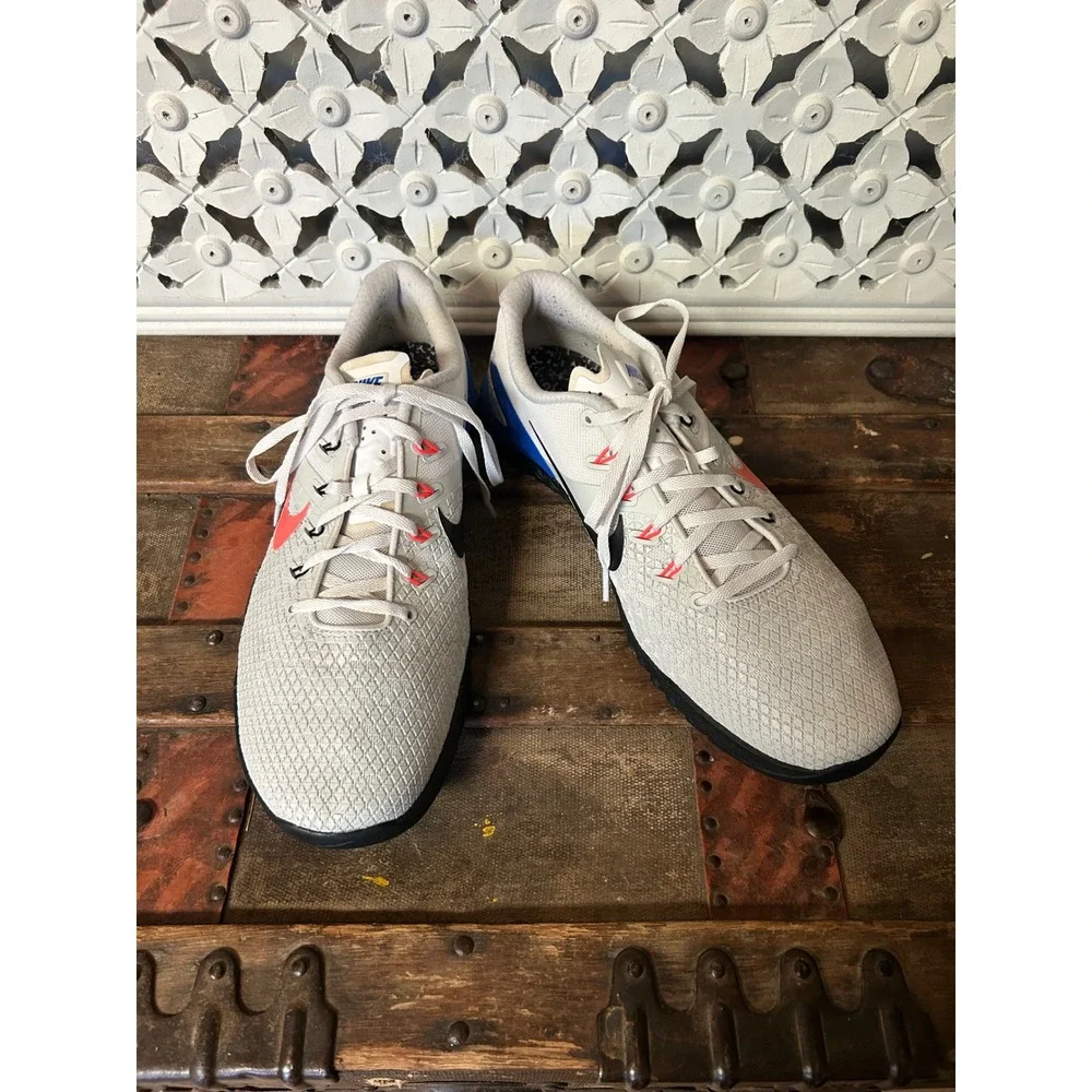 Nike Metcon 4 Mens Training Shoes White Blue Crimson BV1636-164 Size 12